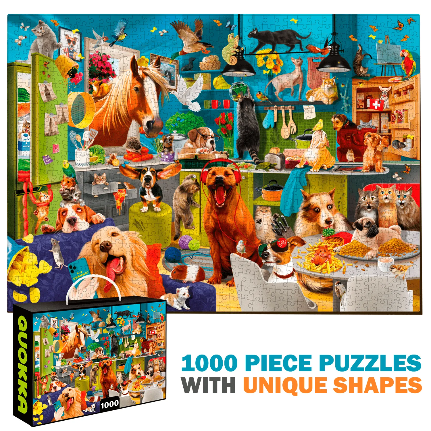 1000 Pcs Jigsaw Puzzle for Adults | Animals