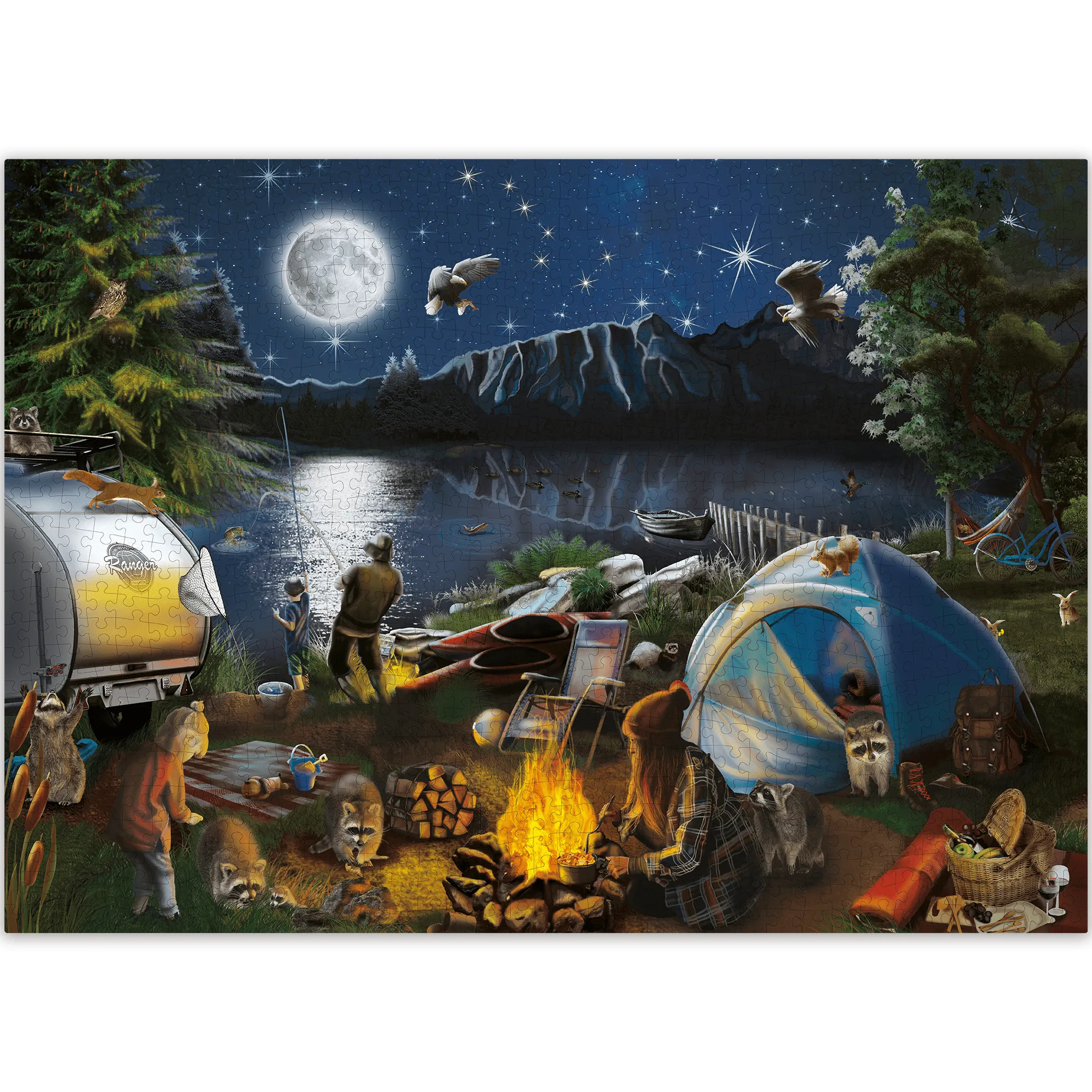 1000 Pcs Jigsaw Puzzle for Adults |Campfire