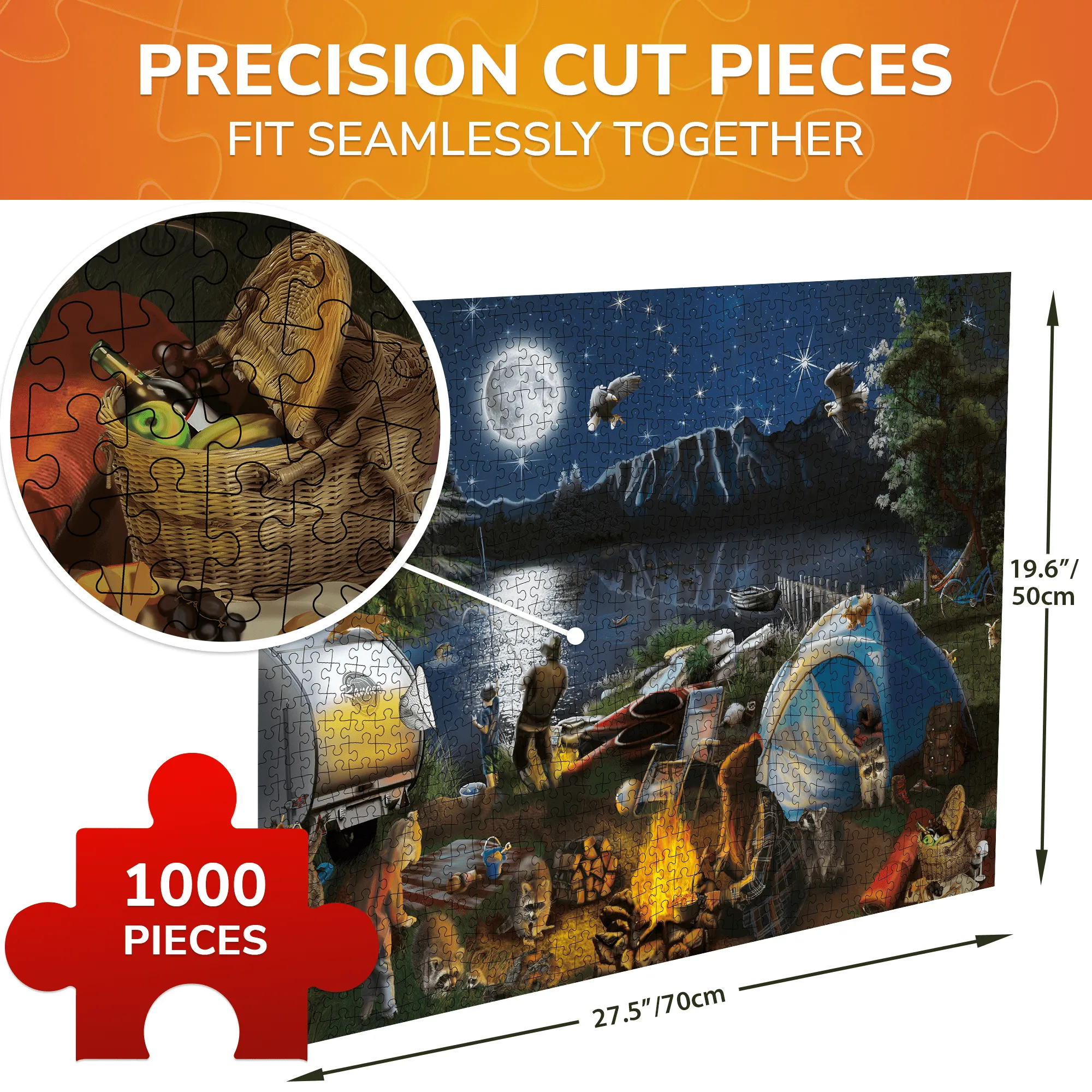 1000 Pcs Jigsaw Puzzle for Adults |Campfire