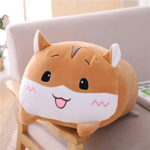 20-85cm Cute Animal Dinosaur Pig Cat Bear Plush Toy Soft Cartoon Panda Hamster Elephant Stuffed Doll Baby Sleep Pillow Kids Gift