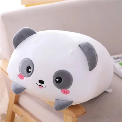 20-85cm Cute Animal Dinosaur Pig Cat Bear Plush Toy Soft Cartoon Panda Hamster Elephant Stuffed Doll Baby Sleep Pillow Kids Gift