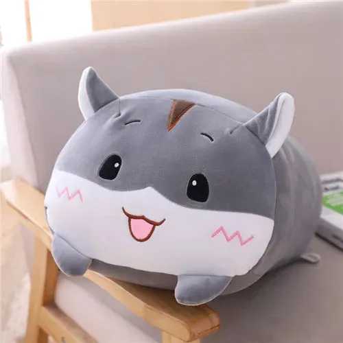 20-85cm Cute Animal Dinosaur Pig Cat Bear Plush Toy Soft Cartoon Panda Hamster Elephant Stuffed Doll Baby Sleep Pillow Kids Gift