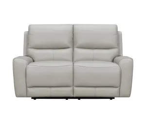 Alonzo Loveseat - Triple Power - Light Grey Leather