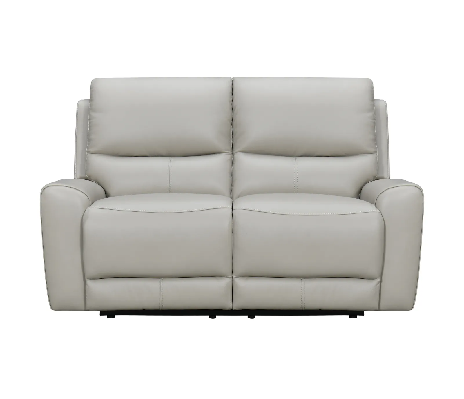 Alonzo Loveseat - Triple Power - Light Grey Leather