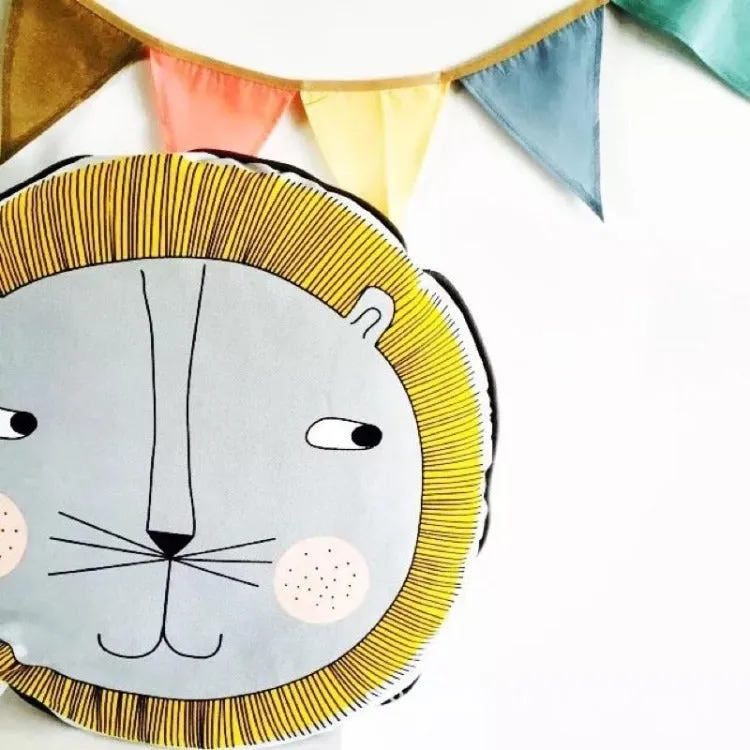 Animal Face Cushion | Lion