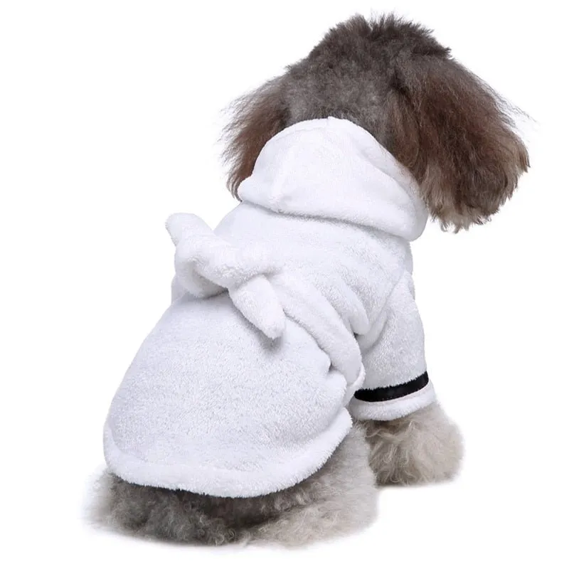 Anniepaw Cat Dog Bathrobe Soft Pet Pajamas Sleeping Clothes and Bath Drying Towel for Dogs and Cats