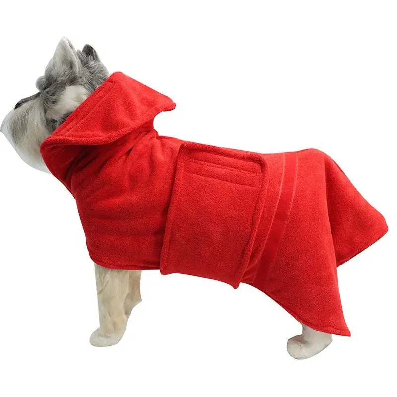 Anniepaw Dog Bathrobe Towel Bath Robe Pet Bathrobe Drying Coat Absorbent Towel For Large Medium Small Dog Super Fast Dry Soft Adjustable