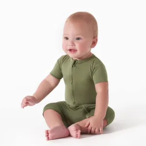 Baby Moss Buttery Soft Viscose Made from Eucalyptus Snug Fit Romper