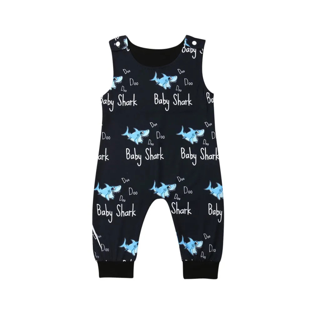 Baby Scuba Shark Sleeveless Romper