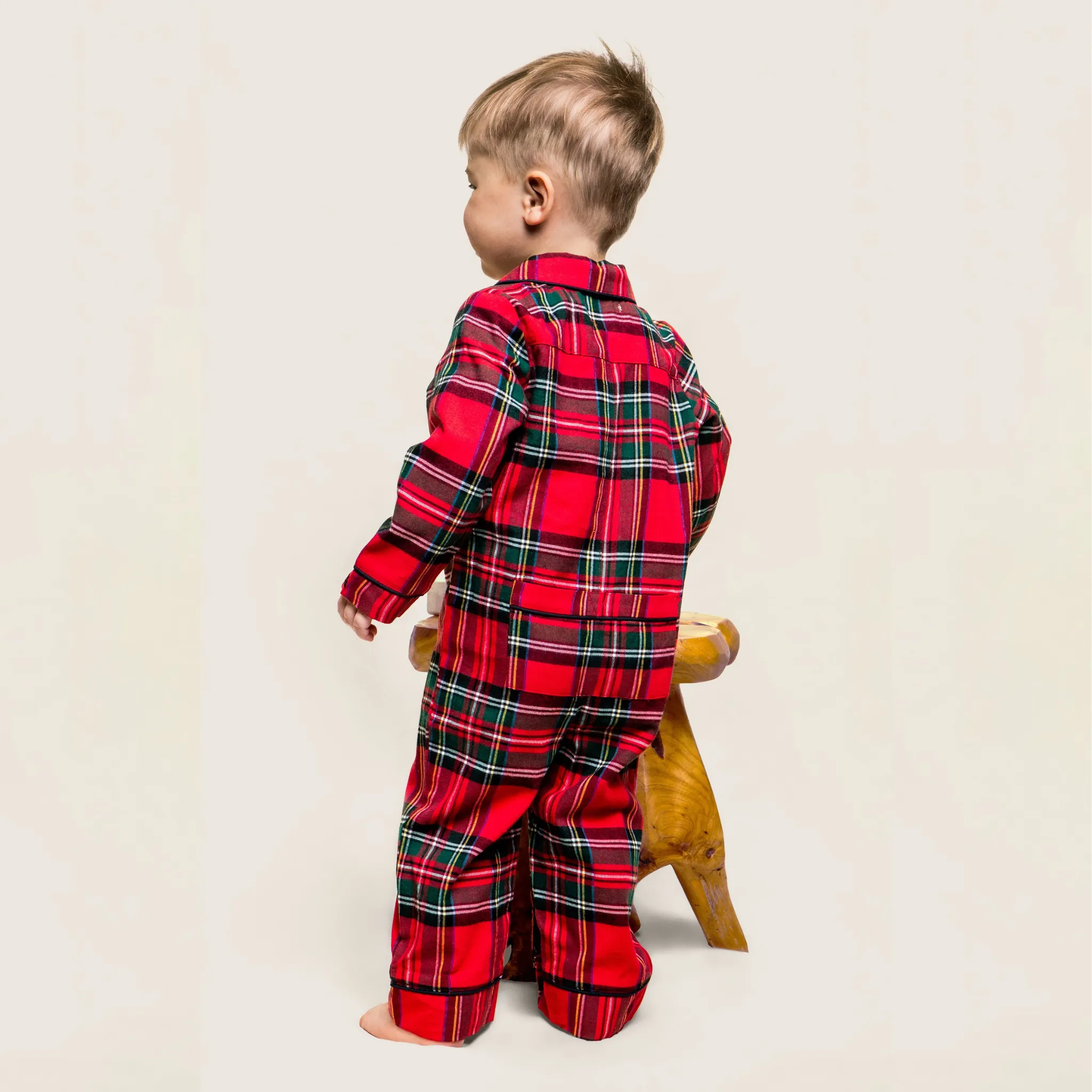 Baby's Brushed Cotton Classic Romper in Imperial Tartan