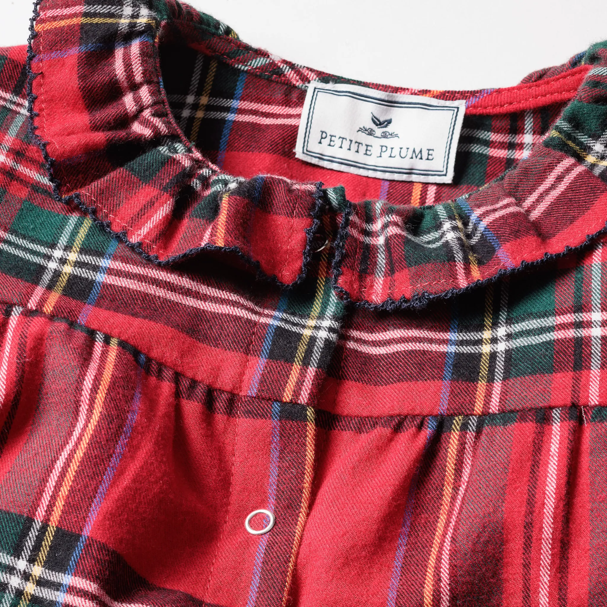 Baby's Twill Madeline Romper in Imperial Tartan