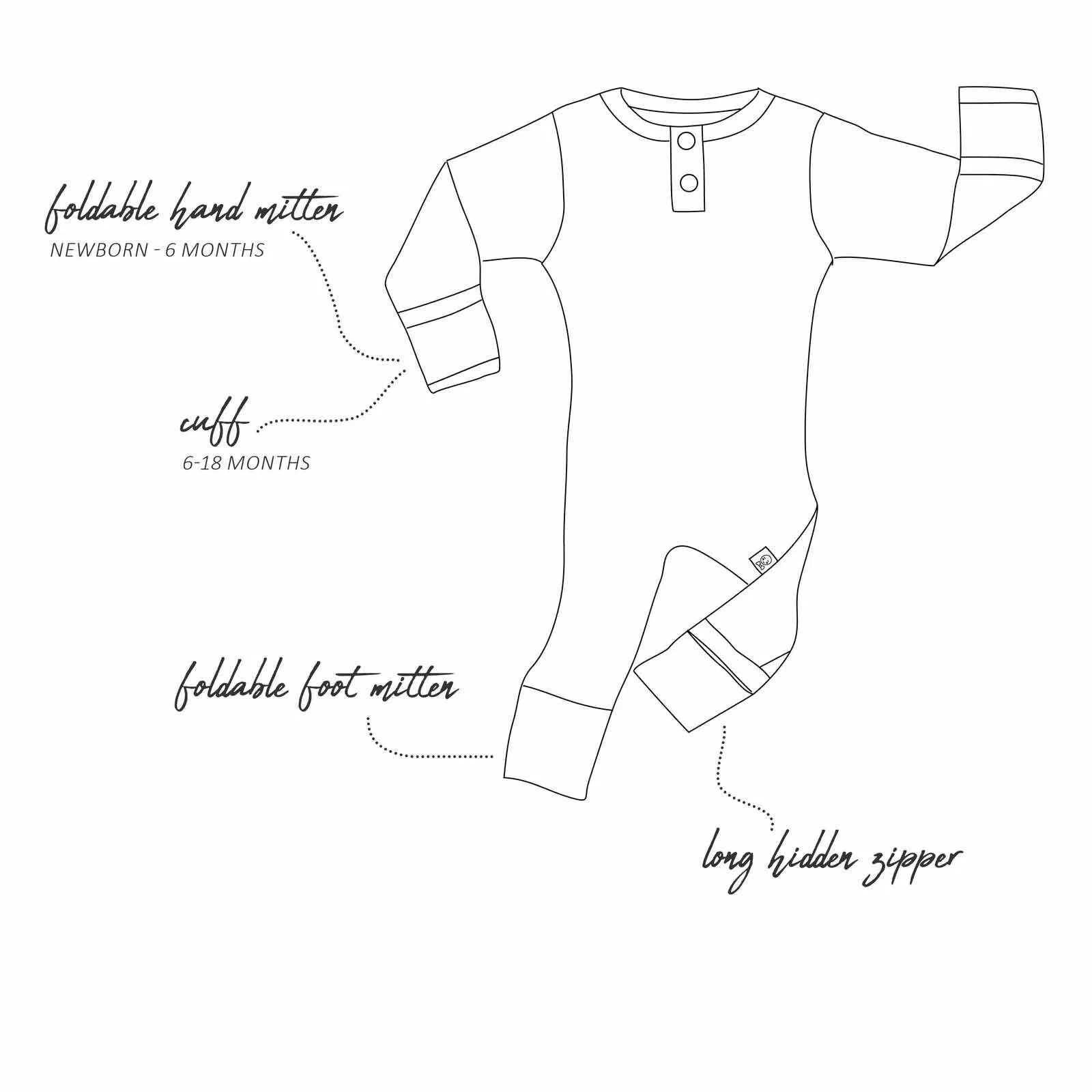 Boy's Organic-cotton Diggers & Tractors Growsuit