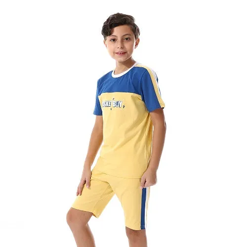 Boy's Summer Pajama - Yellow