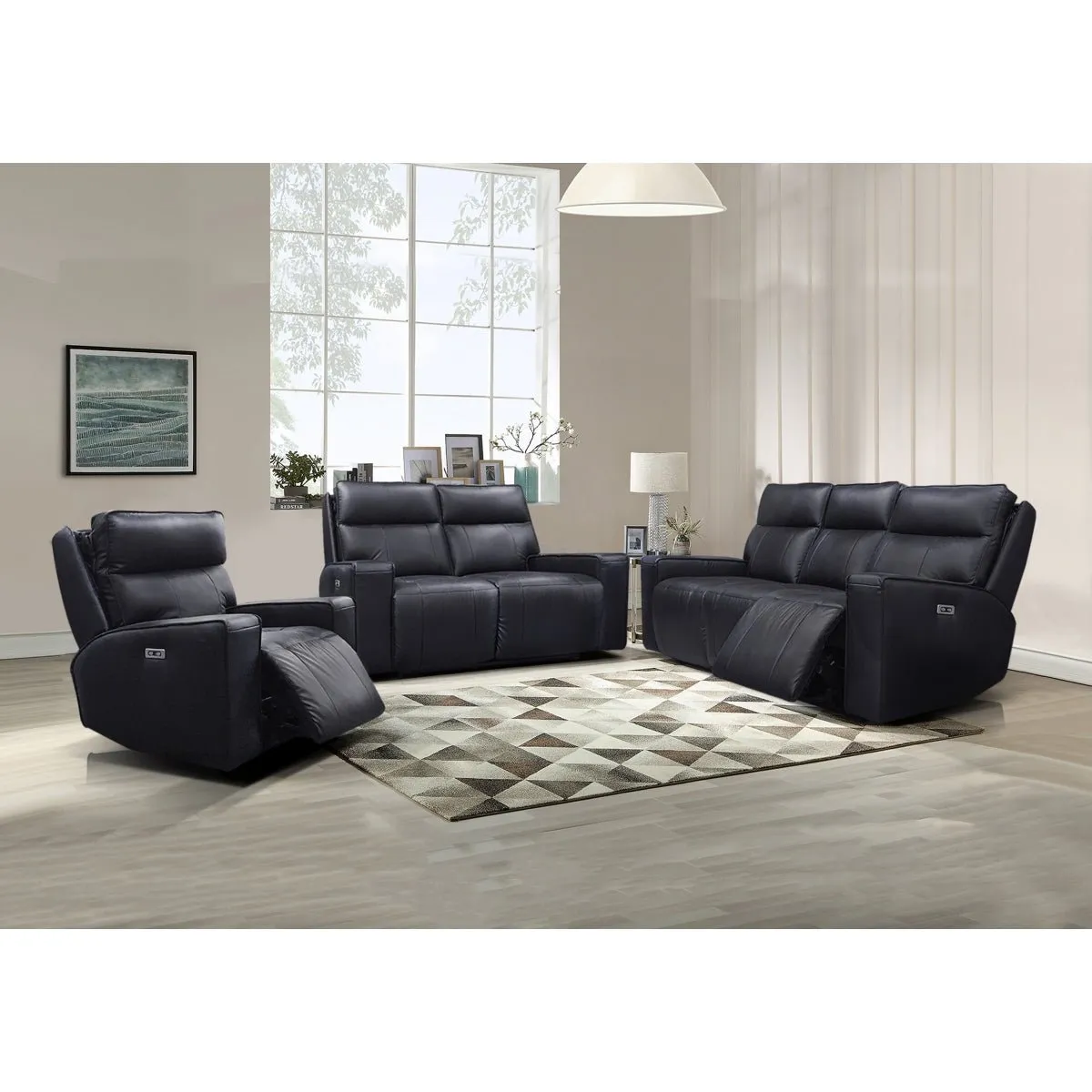 Chadwick Black Power Reclining Loveseat