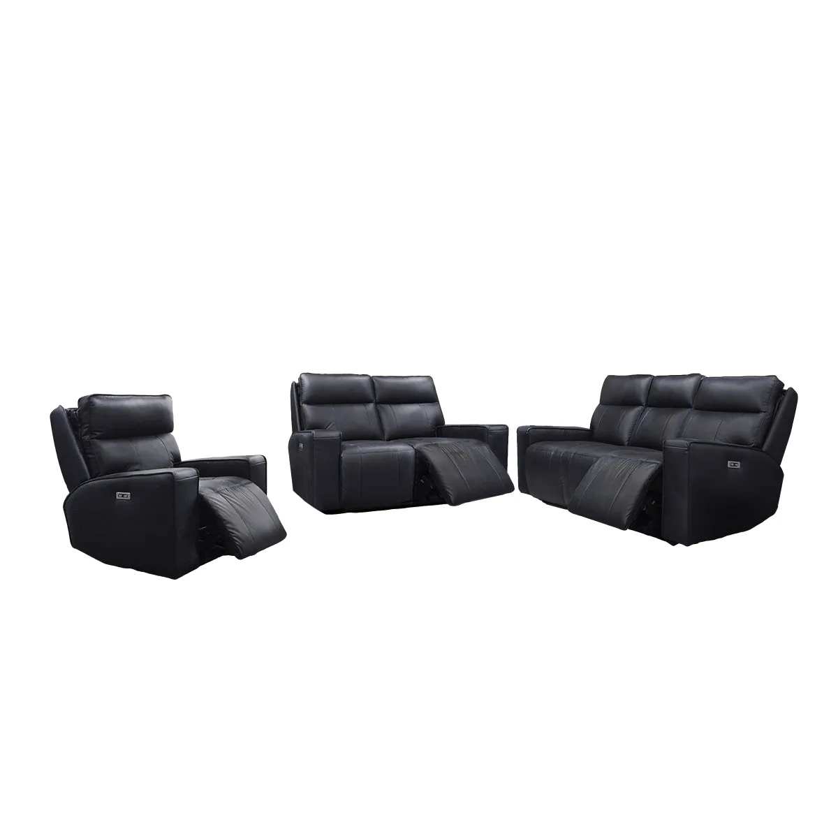 Chadwick Black Power Reclining Loveseat