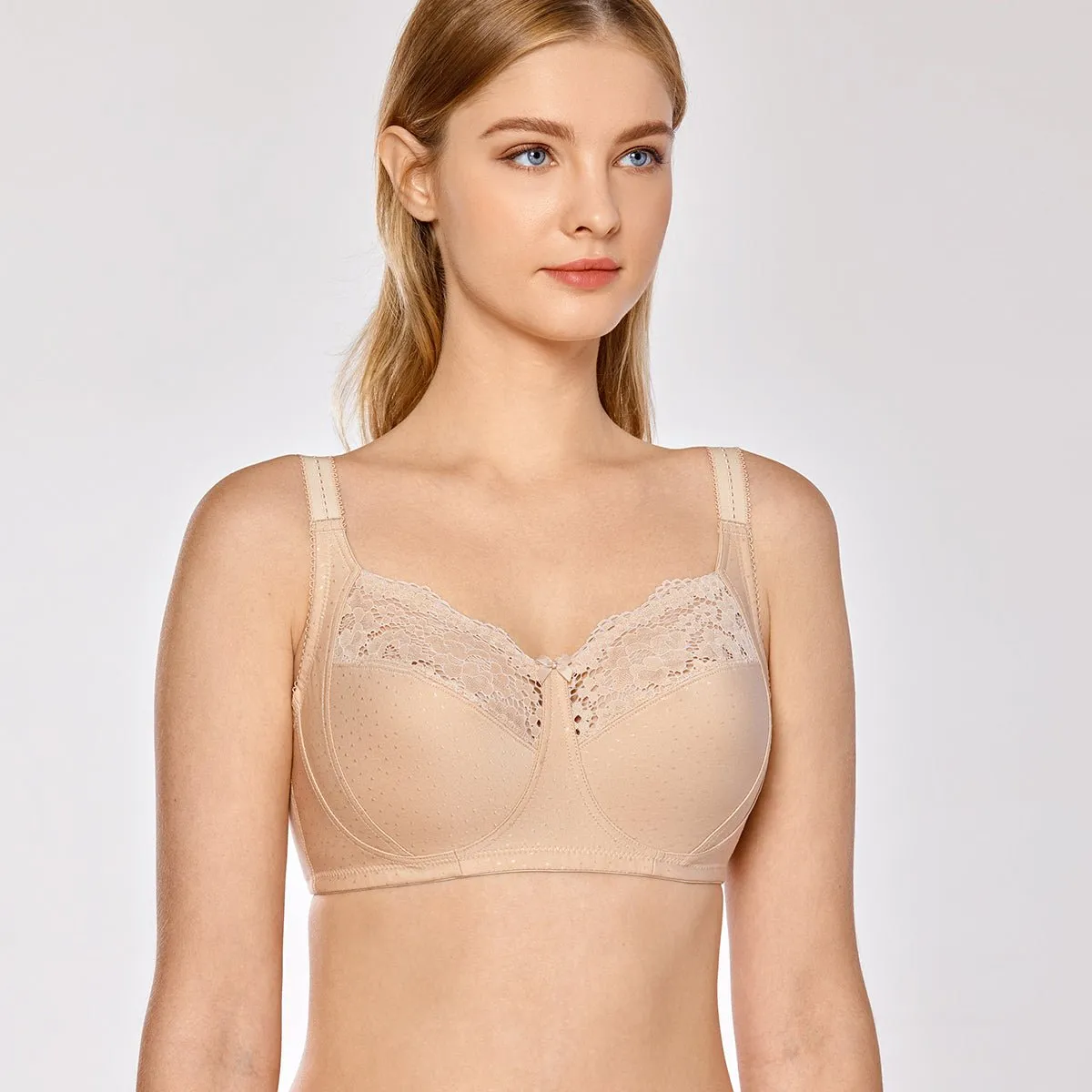 Cooling Day Wireless Nude Cotton Bra