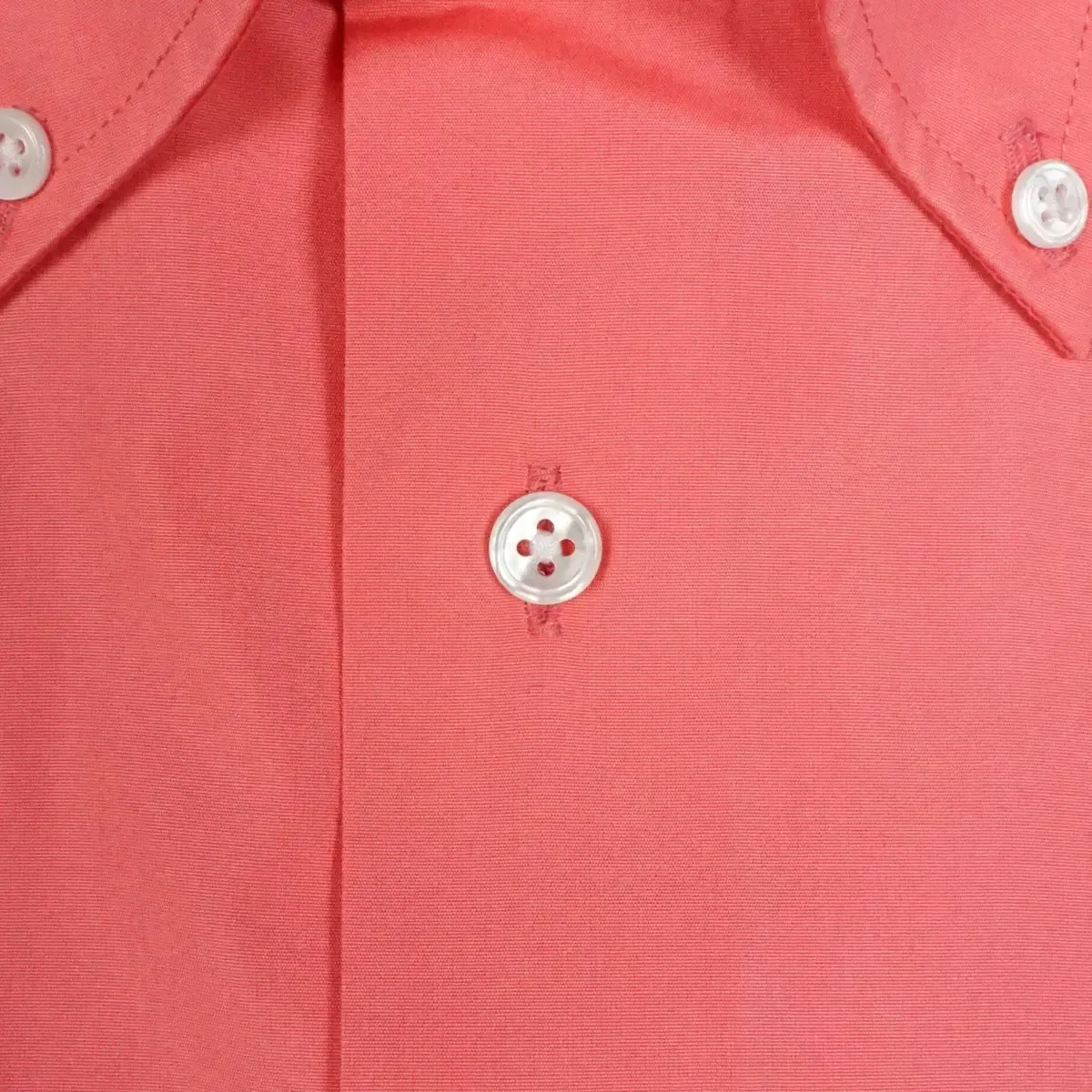 Coral Pink Supraluxe Swiss Cotton Poplin Long Sleeve Shirt