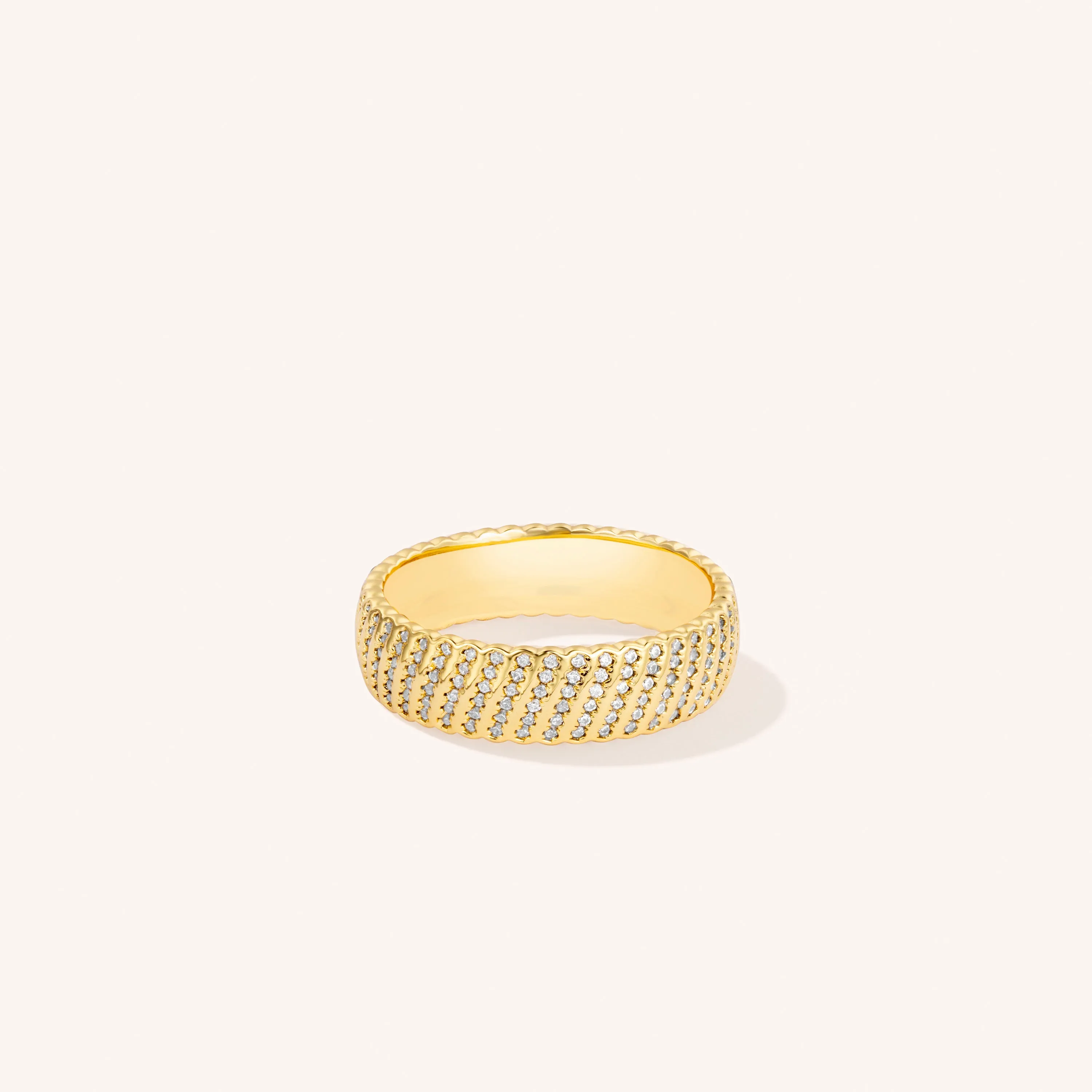 Crystal Coil Eternity Band