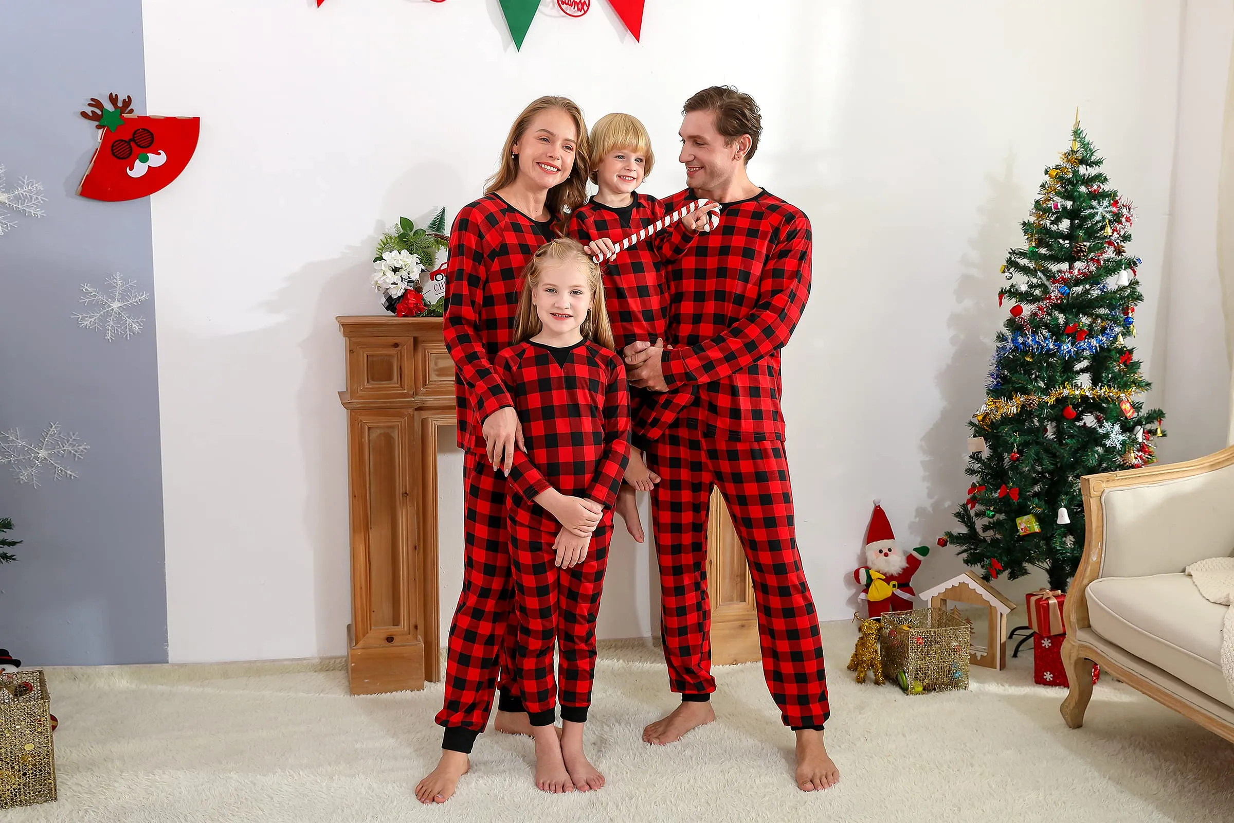 Family Matching Classic Plaid Christmas Set