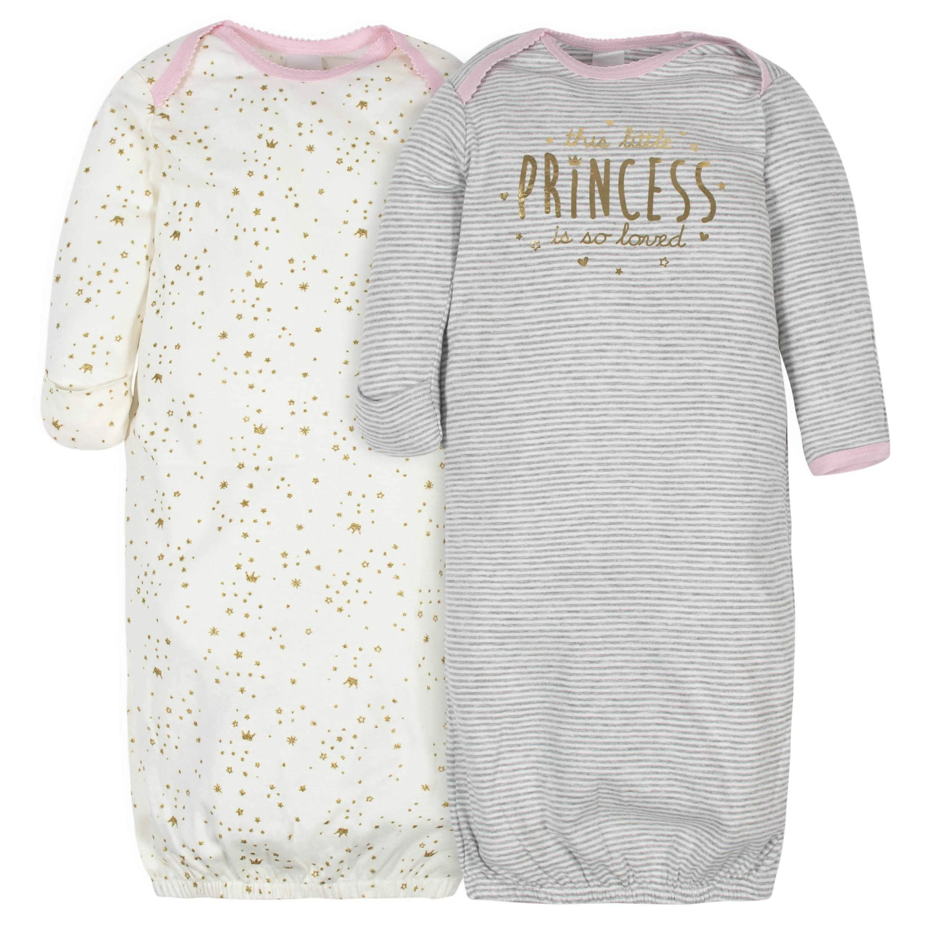 Gerber® 2-Pack Baby Girls Princess Gowns