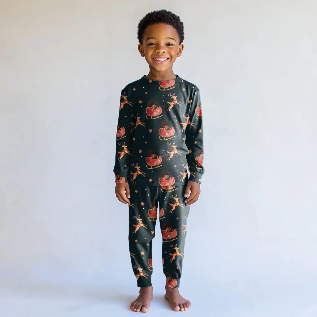 He Came To Sleigh Kids' Pajama Set