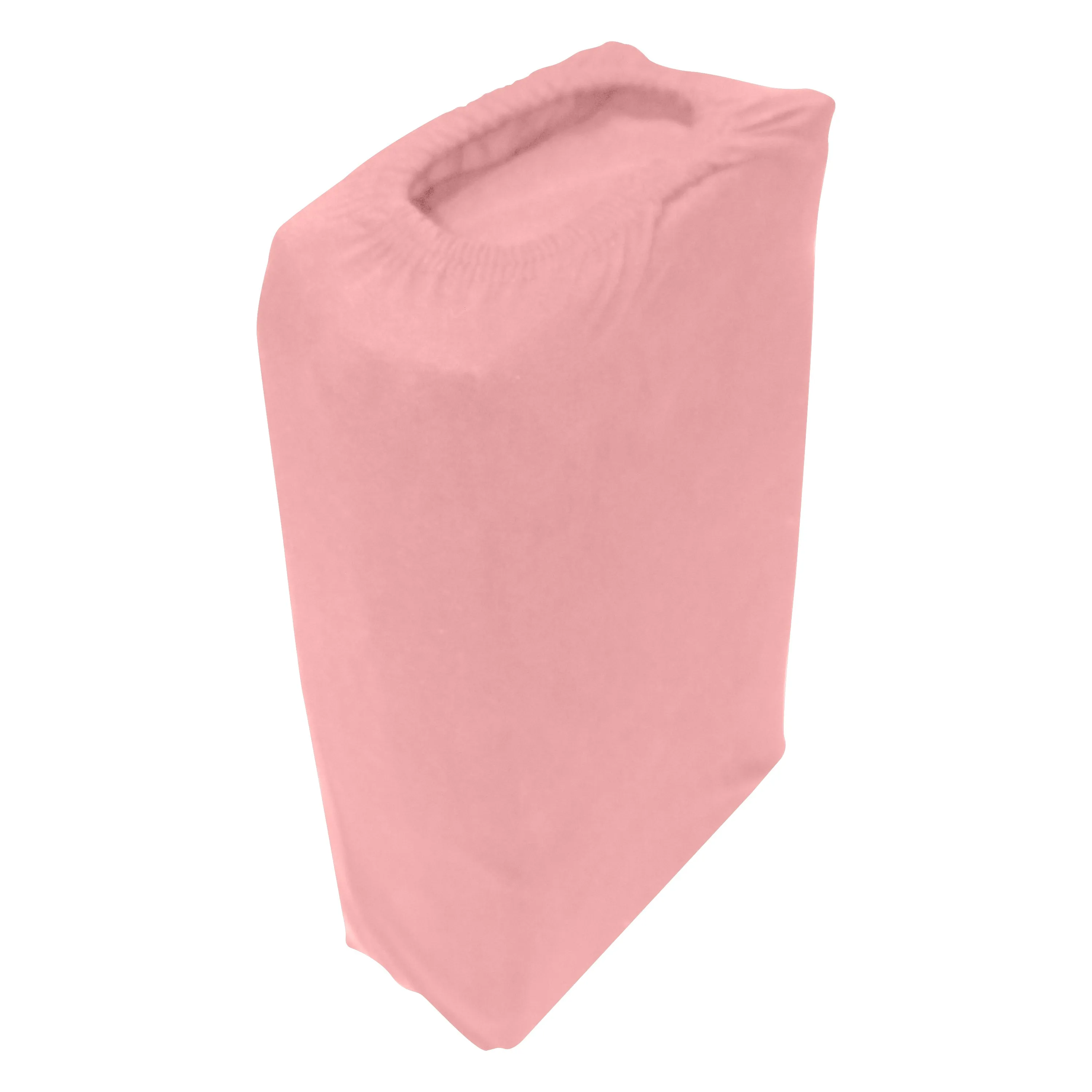 High Quality Pink Cotton Jersey Twin 3 Piece Fitted Sheet Set 160x200 30cm with Deep Pockets and 2 Pillow Case