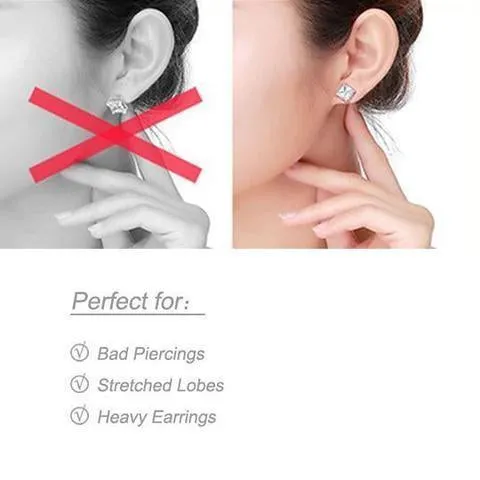 Hypoallergenic Earring Lifts (2Pair)-Buy more save more!!