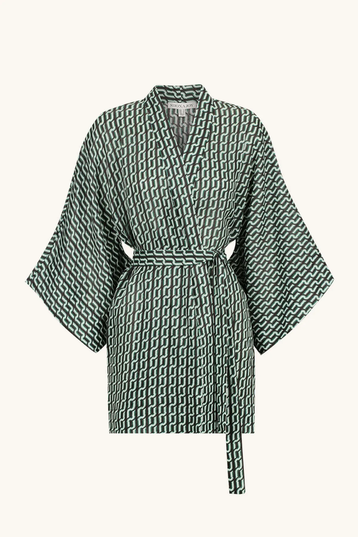 IDA LINEN ROBE MINI DRESS