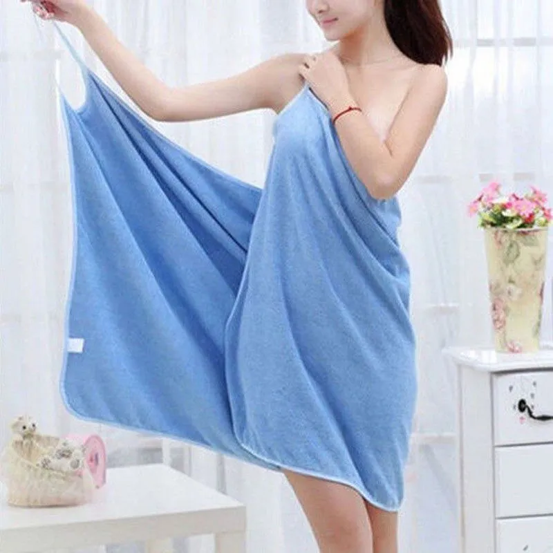 Indoor Girls Women Lady Soft Bath Swimming Towel Dress Fast Drying Beach Spa Bath Blanket Bathrobes Wash Clothing Easy To Wear