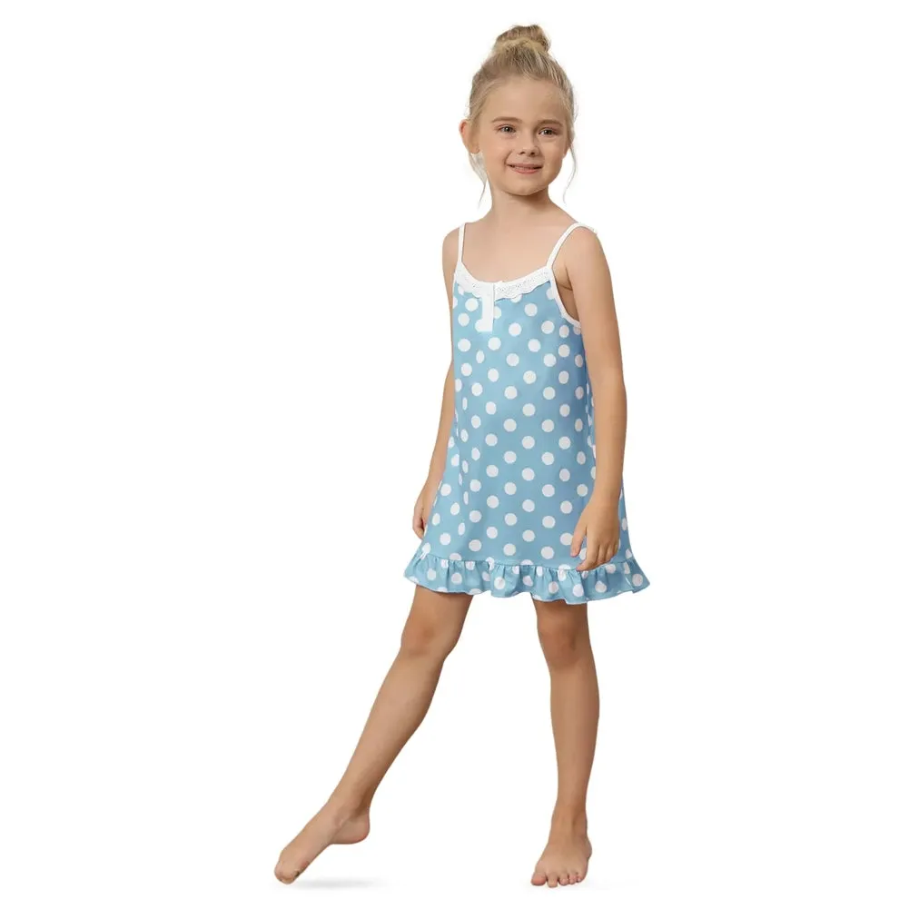 Kids Girls Nightgown Cartoon Nightdress Girl Sleepwear Nightie Summer Sleeveless Nightwear Children Clothes