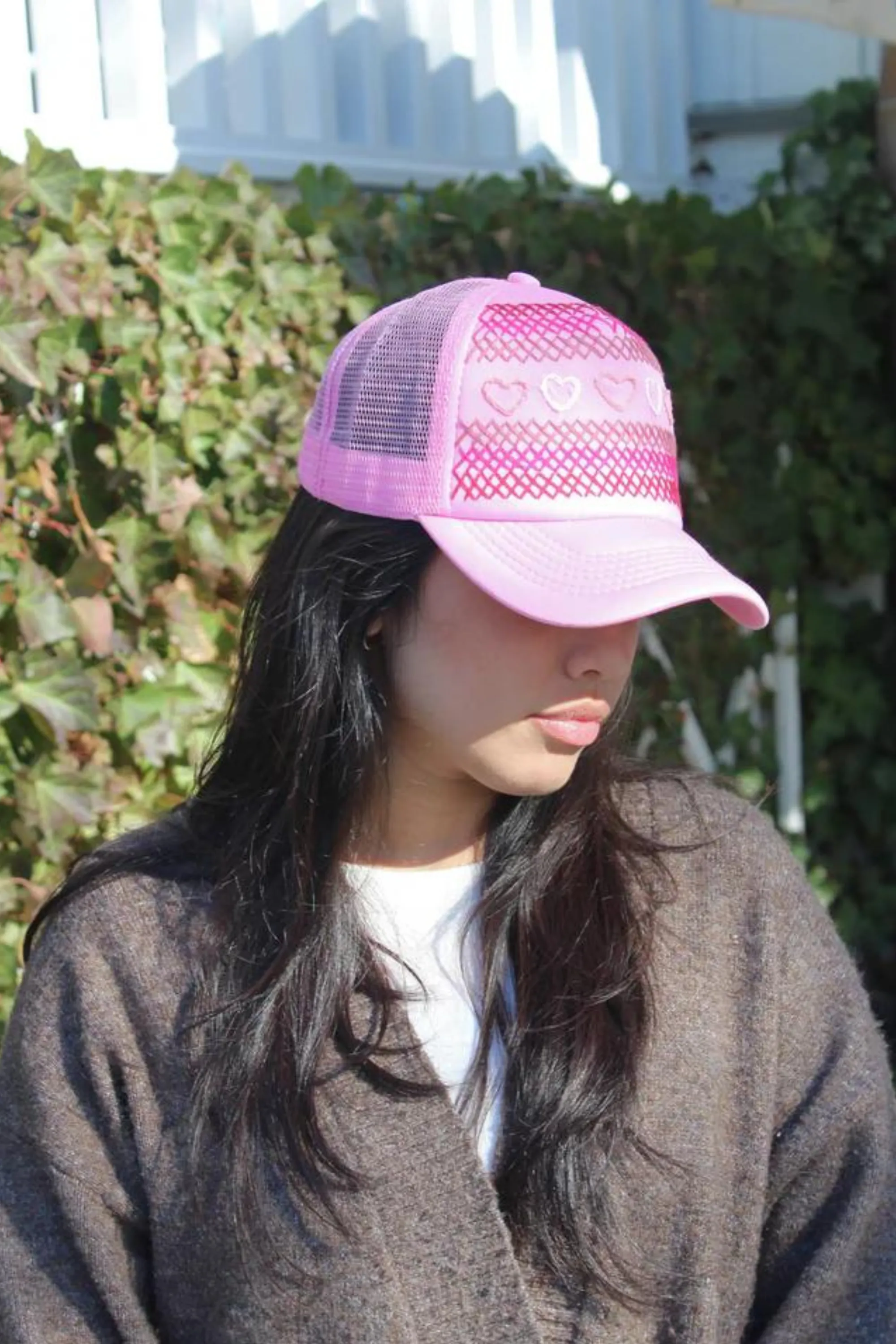 Light Pink Net BB Citron Hat