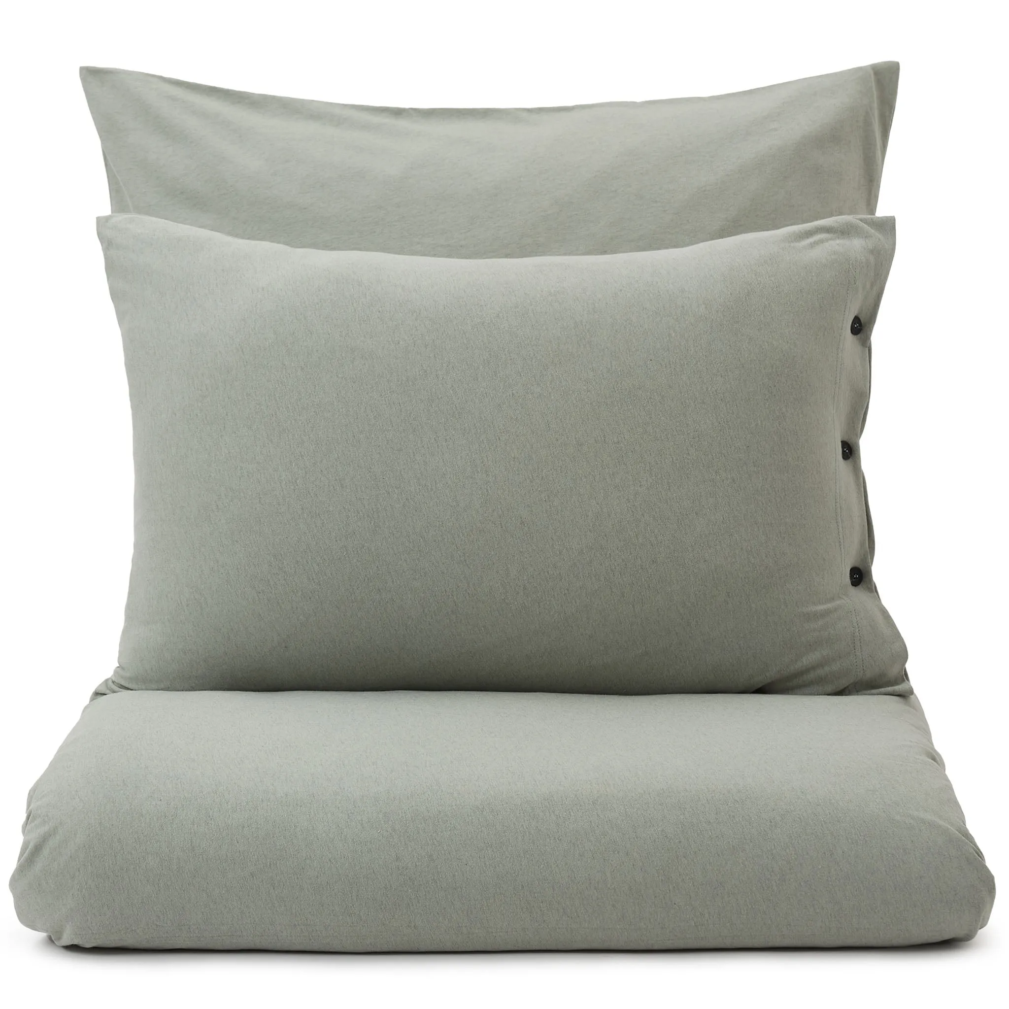 Louredo Jersey Bed Linen [Green grey melange]