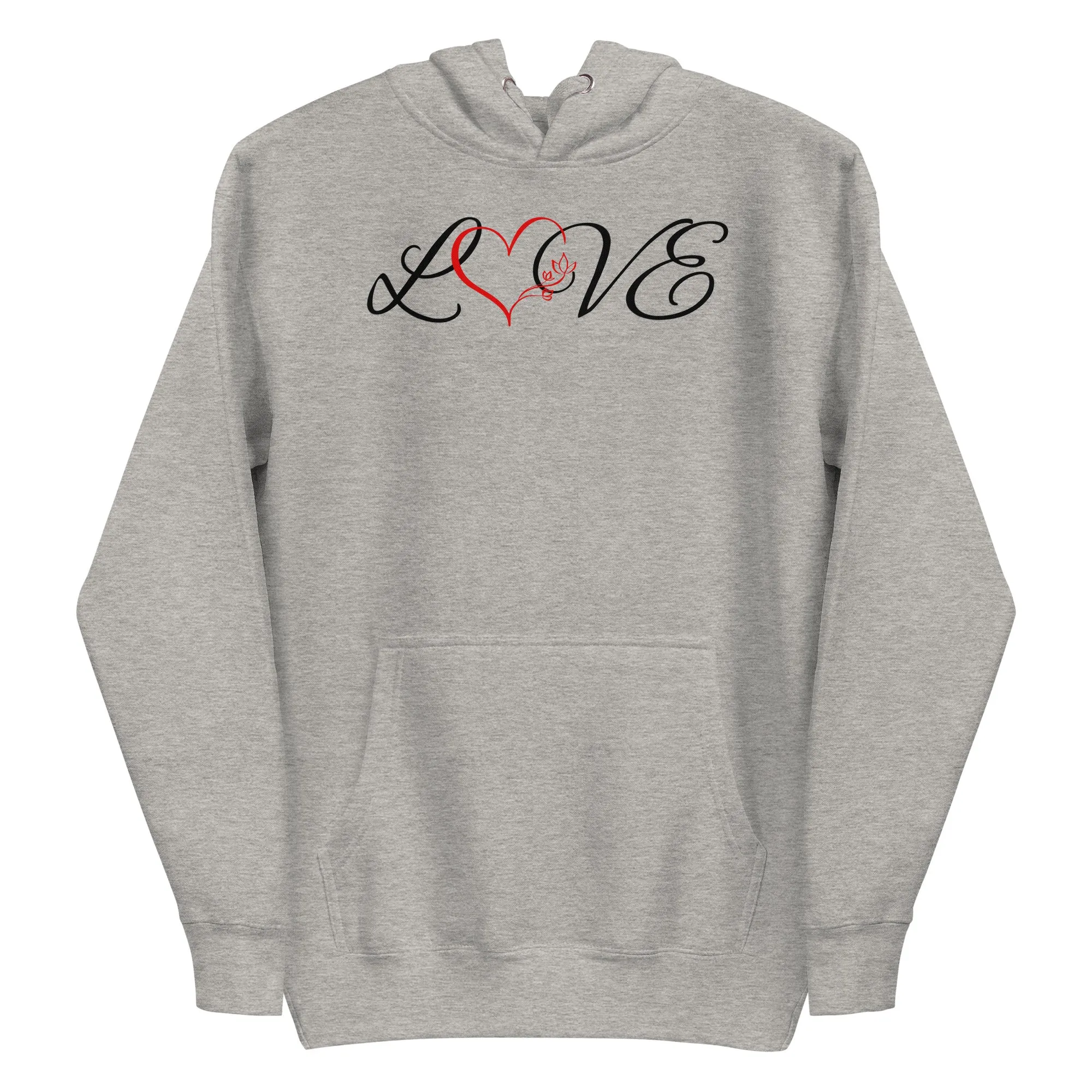 Love Red Heart - Unisex Hoodie, comfy, cozy, soft, cute, fun