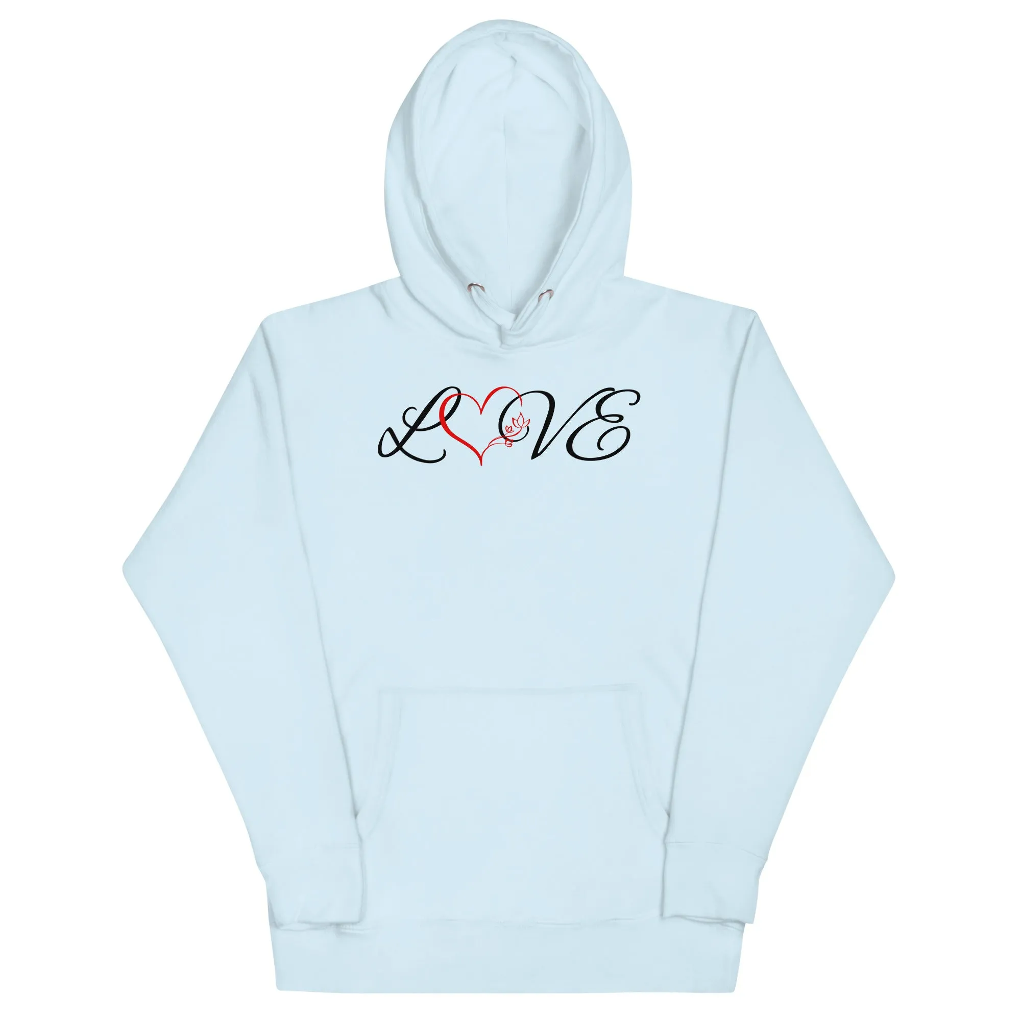 Love Red Heart - Unisex Hoodie, comfy, cozy, soft, cute, fun