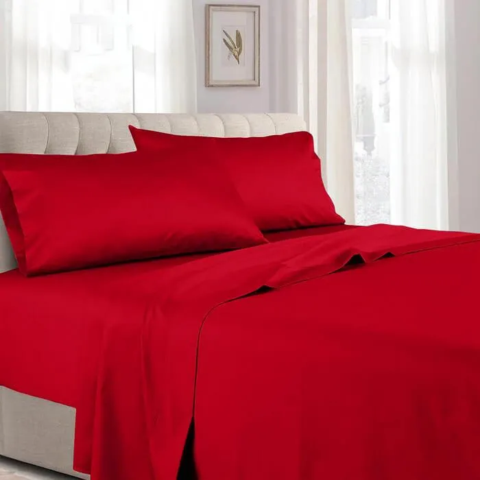 Luxury Pure Cotton 600 Thread Count Sheets Solid Bed Sheets Set