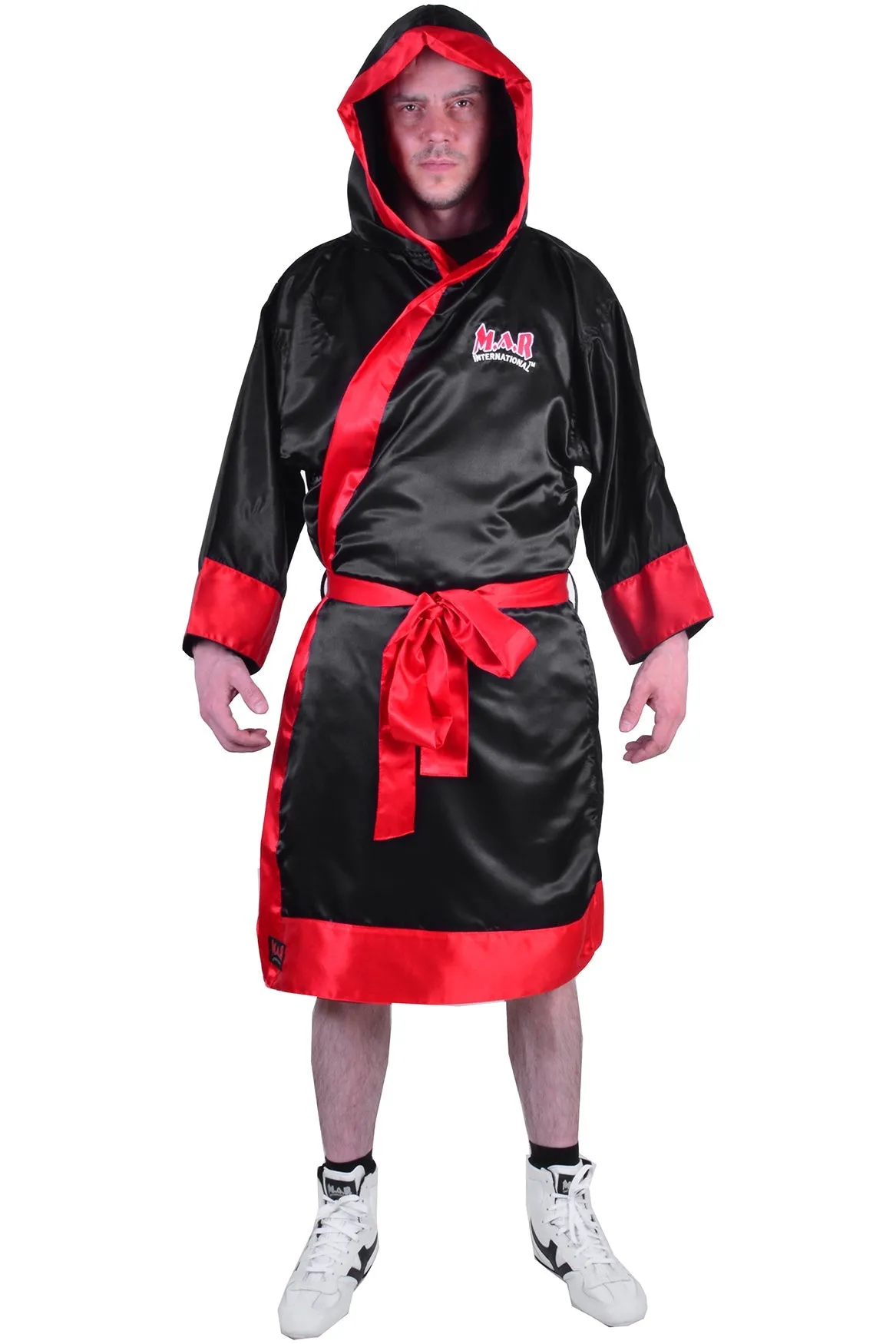 MAR-097C | Red & Black Boxing & Kickboxing Robe