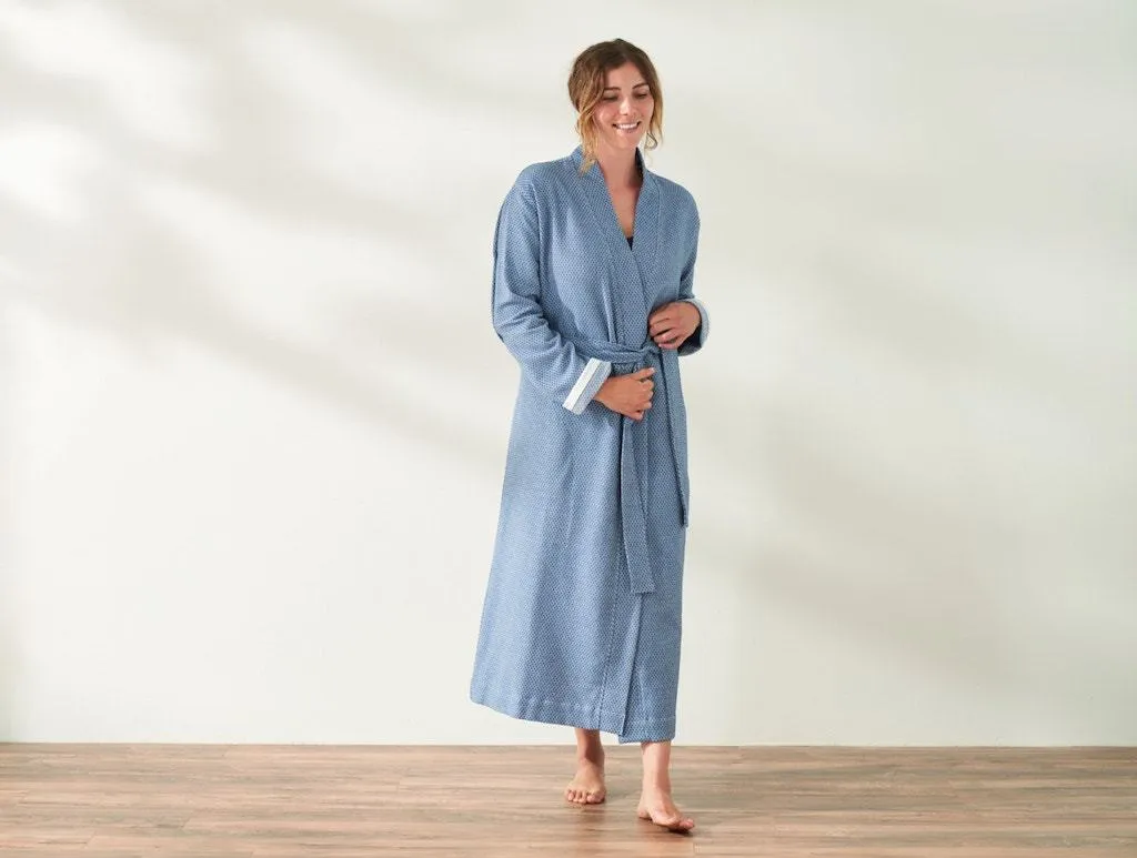 Mediterranean Lake Organic Robe by Coyuchi