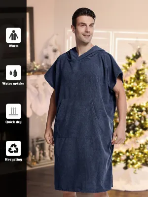 Mens Quick Drying Towel Robe Stylish  Comfortable Nightwear