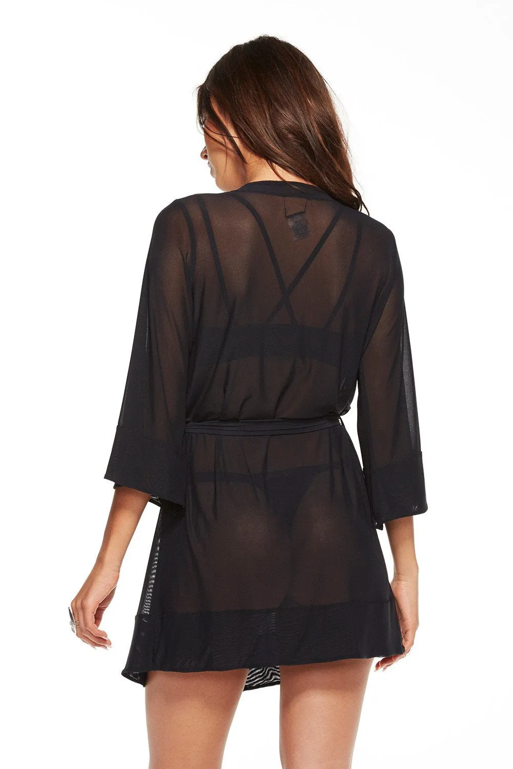 MESH FLOUNCE ROBE