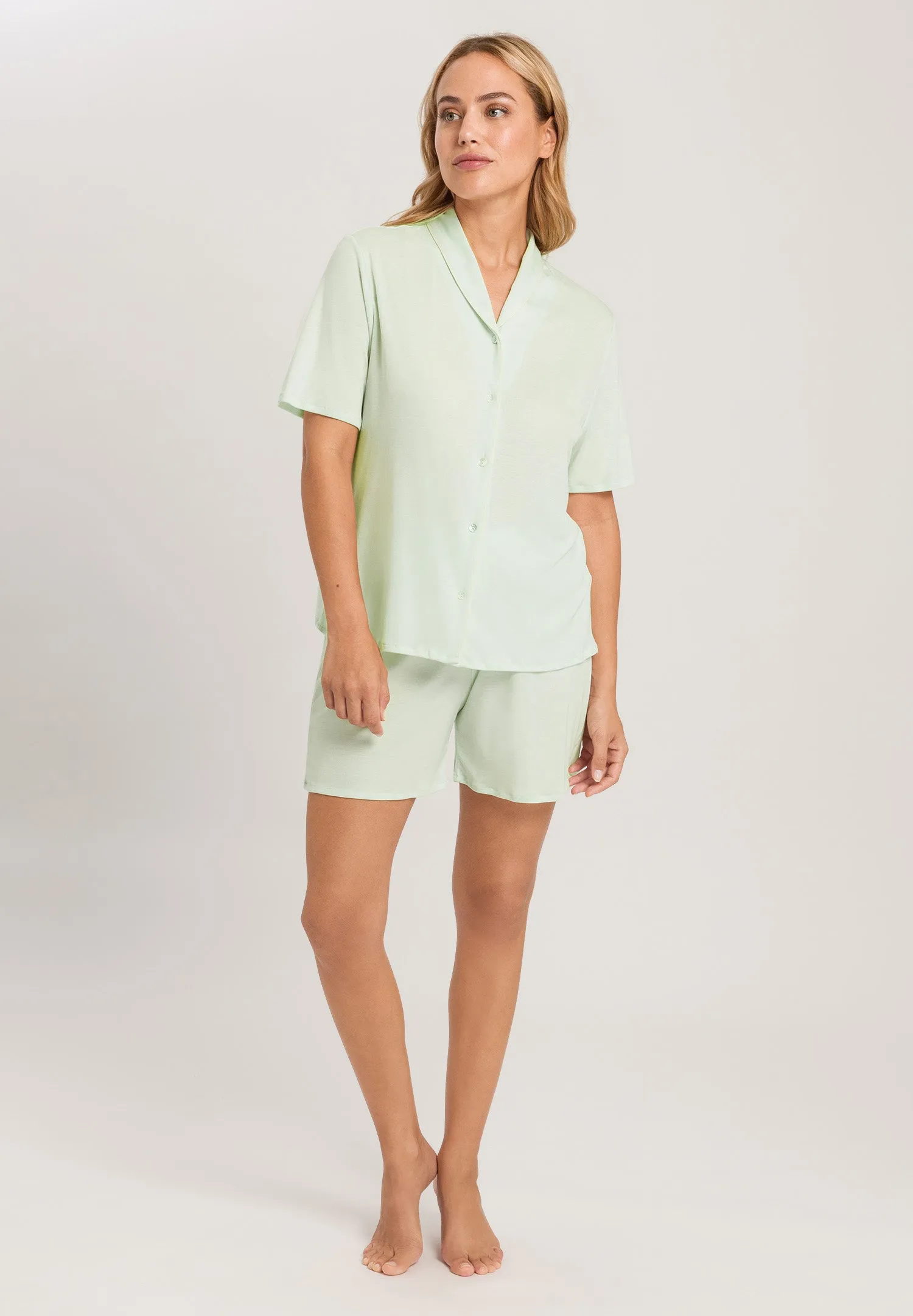 Natural Comfort Tencel Button Front Pajama Set | Green Tea 77977-2706