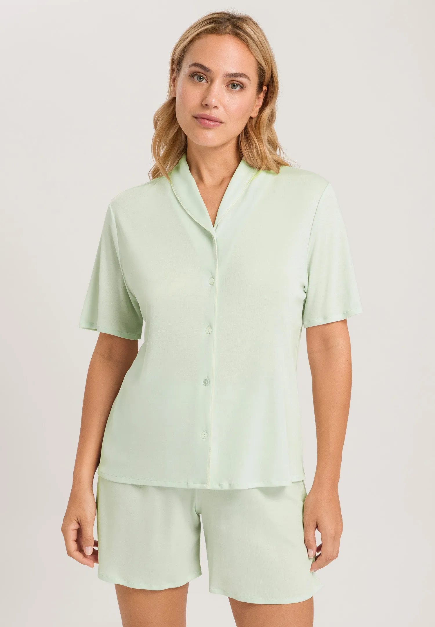 Natural Comfort Tencel Button Front Pajama Set | Green Tea 77977-2706