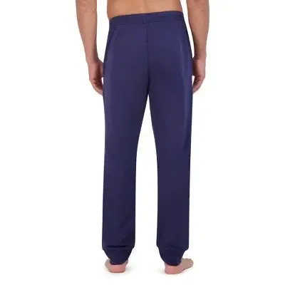 New - Hanes Premium Men's 2pc Super Soft French Terry Sleep Pajama Set - Indigo S