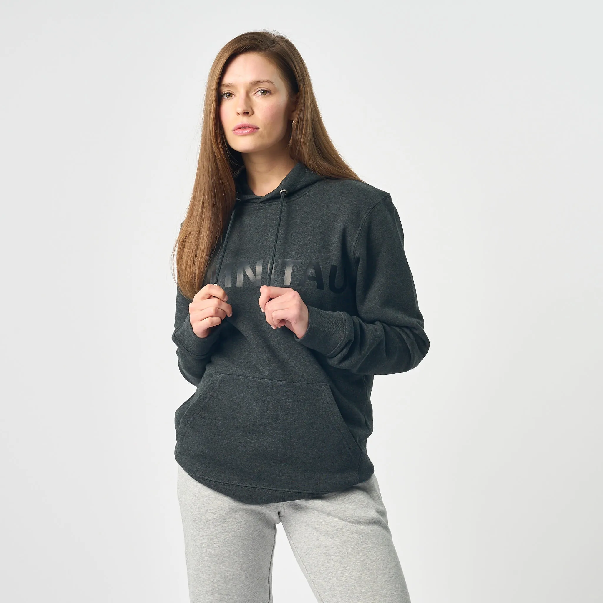 Omnitau Women's Esher Organic Cotton Overhead Hoodie - Dark Grey