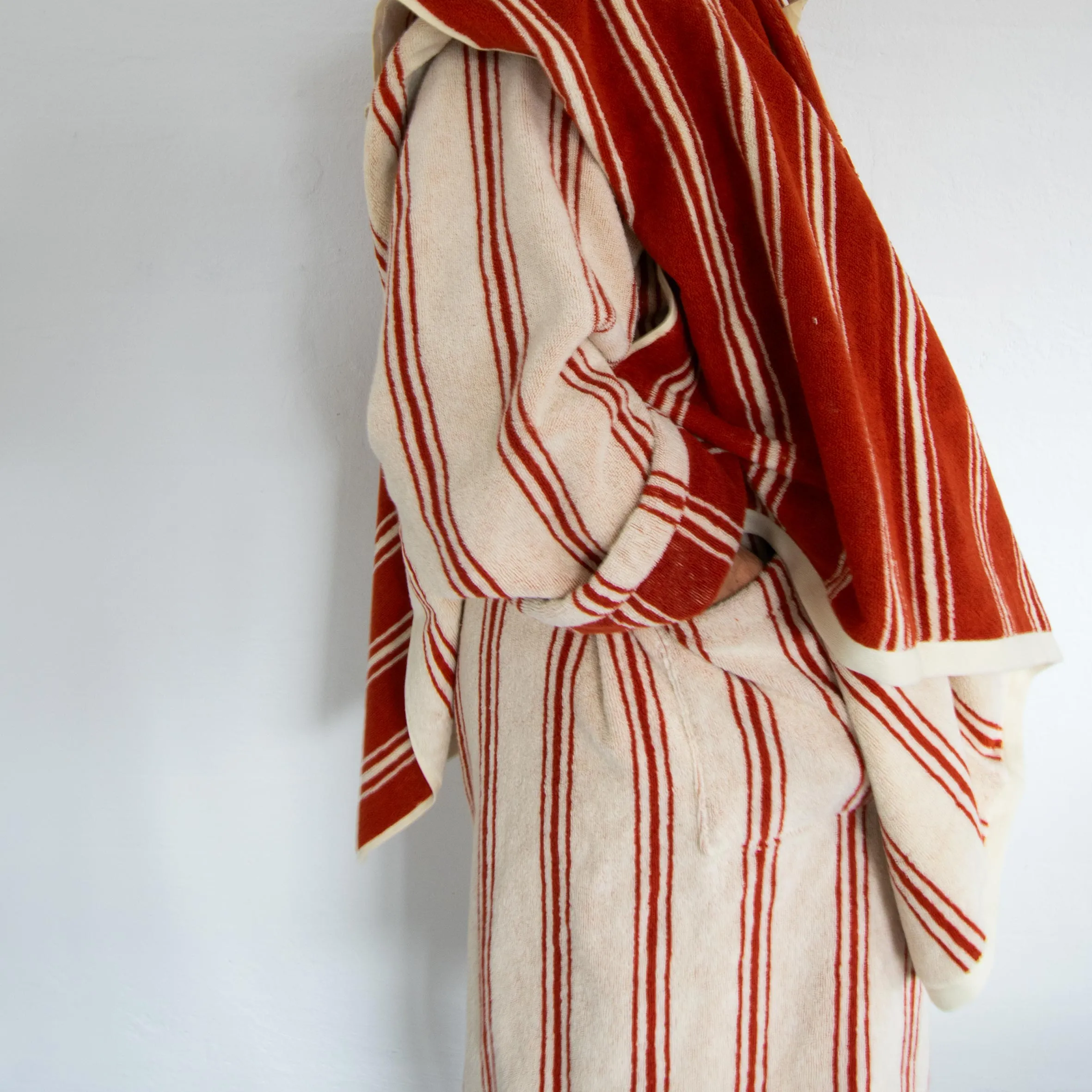 Organic Bathrobe Stripe