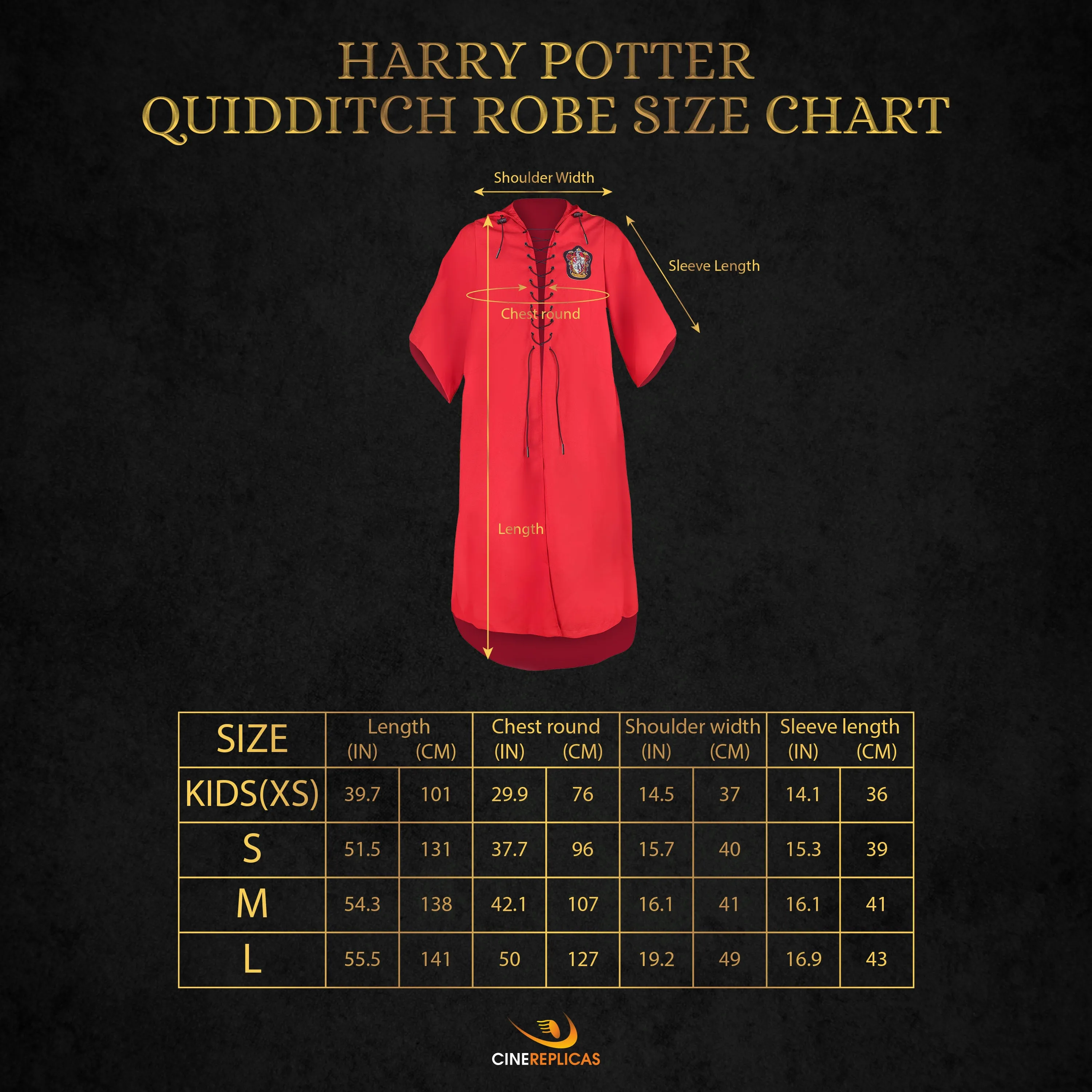 Personalized Gryffindor Quidditch Robe