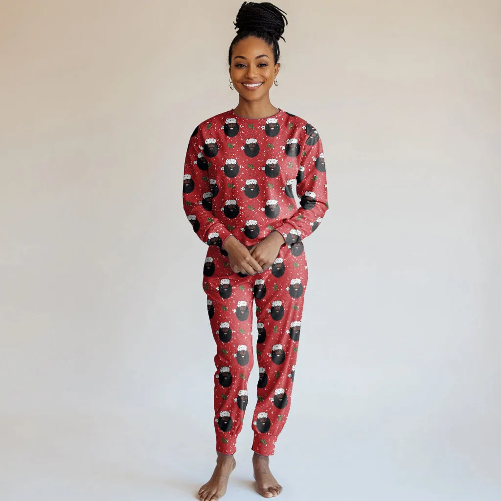 Santa Claus Is A Black Man Women's Pajama Set