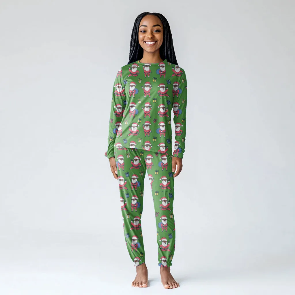 Santa Getting Jiggy Women's Pajama Set