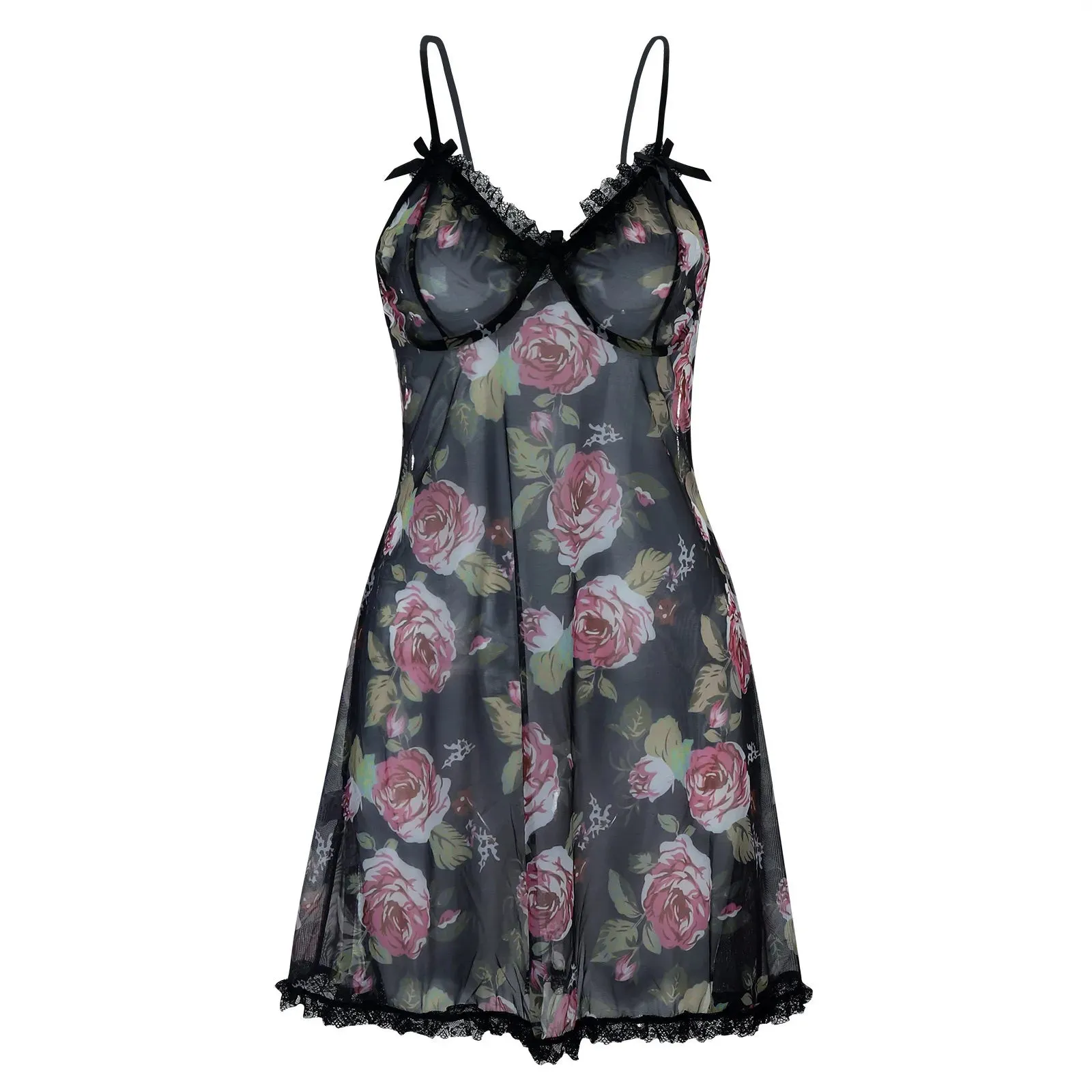 Sexy Halter Neck Metal Backless Sleeveless Mini Flowers Printed Party Short Vestidos Dress