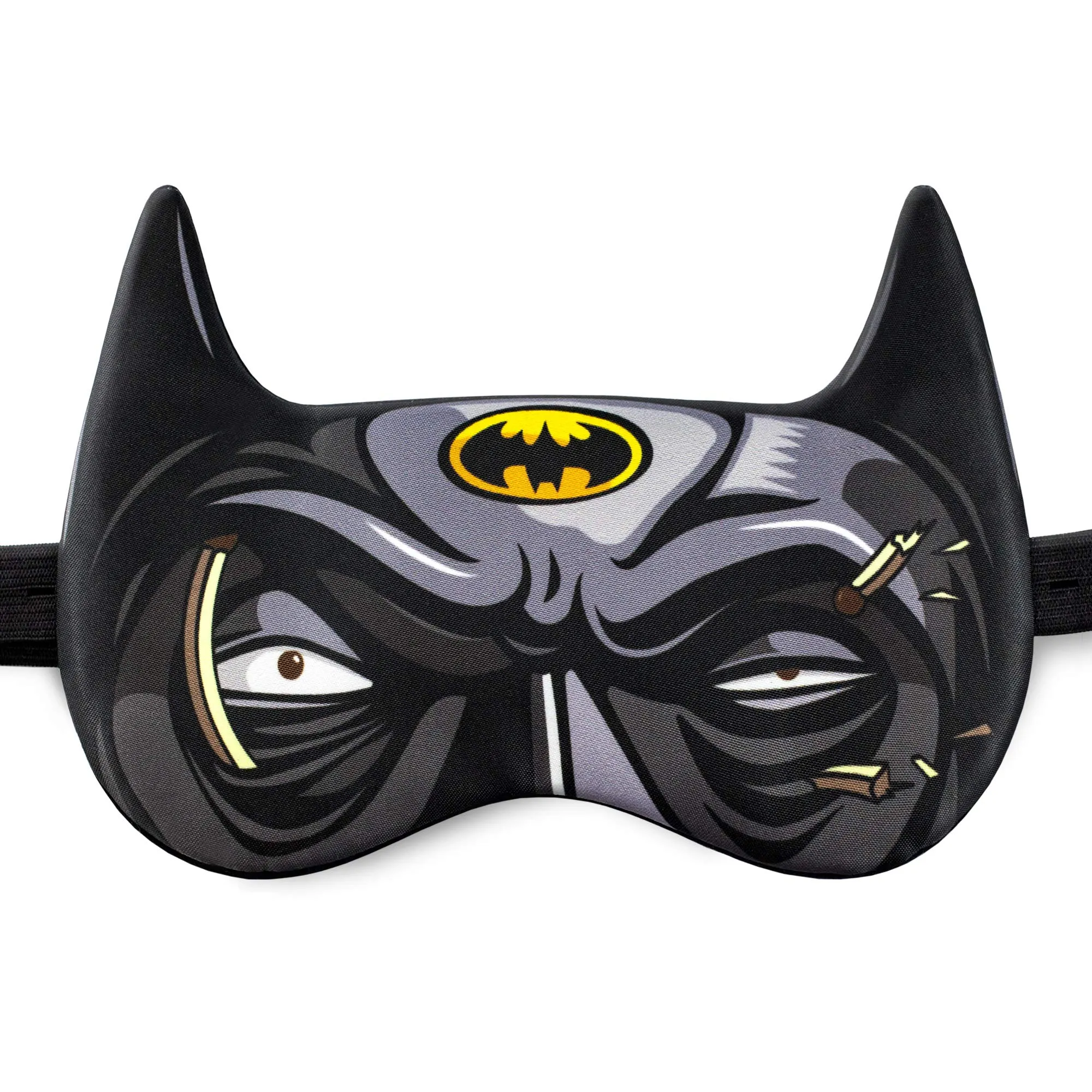 Sleep mask Kids Man Children Sleeping mask Blindfold Super Heroes DC Comics Marvel Batman Adjustable Band (Batman Black, Plastic Pack)