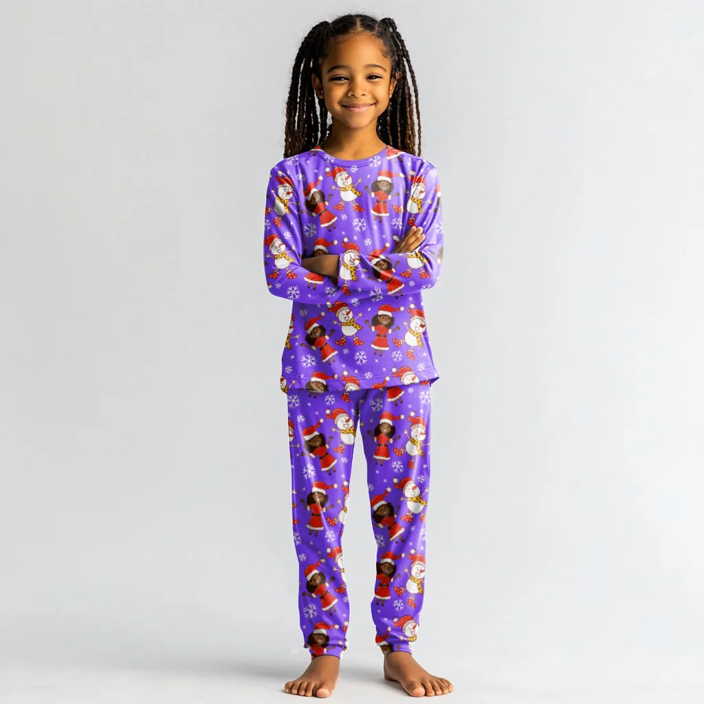 Snow Bestie Girls Pajama Set